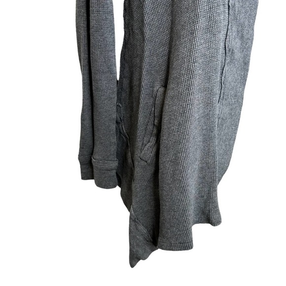 Splendid Cardigan Women Sweater Long Sleeve Stretch Pocket Open Grey Extra Small - Picture 4 of 9